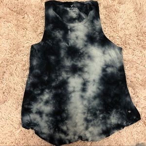 Dark blue American Eagle tie dye muscle tank